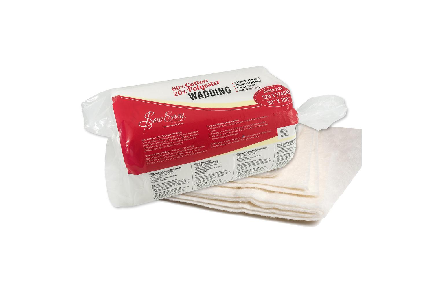 Sew Easy Gro-nlw.204 - Wadding 90x108in - Wadding 80 Cotton
