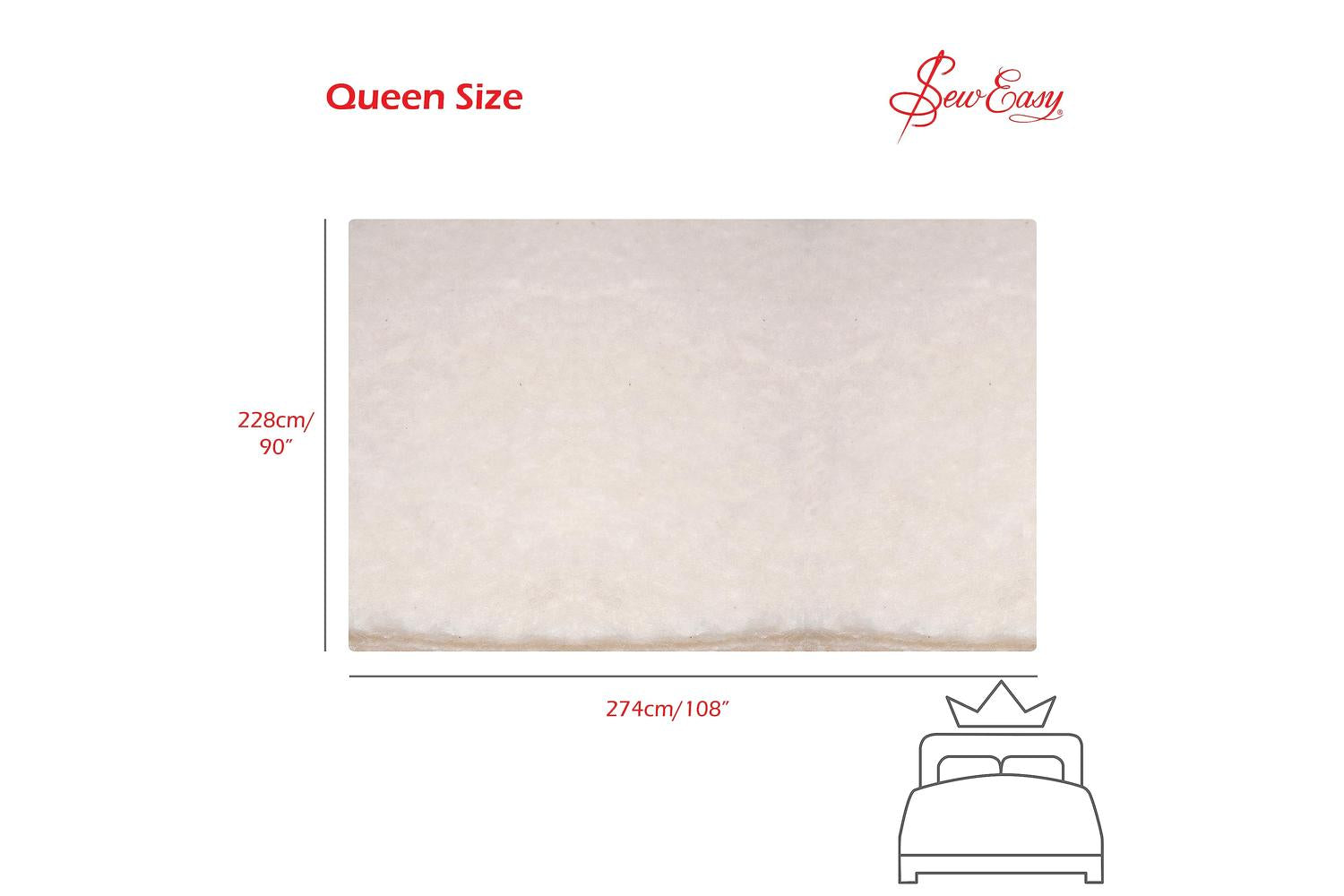 Sew Easy Gro-nlw.204 - Wadding 90x108in - Wadding 80 Cotton-4