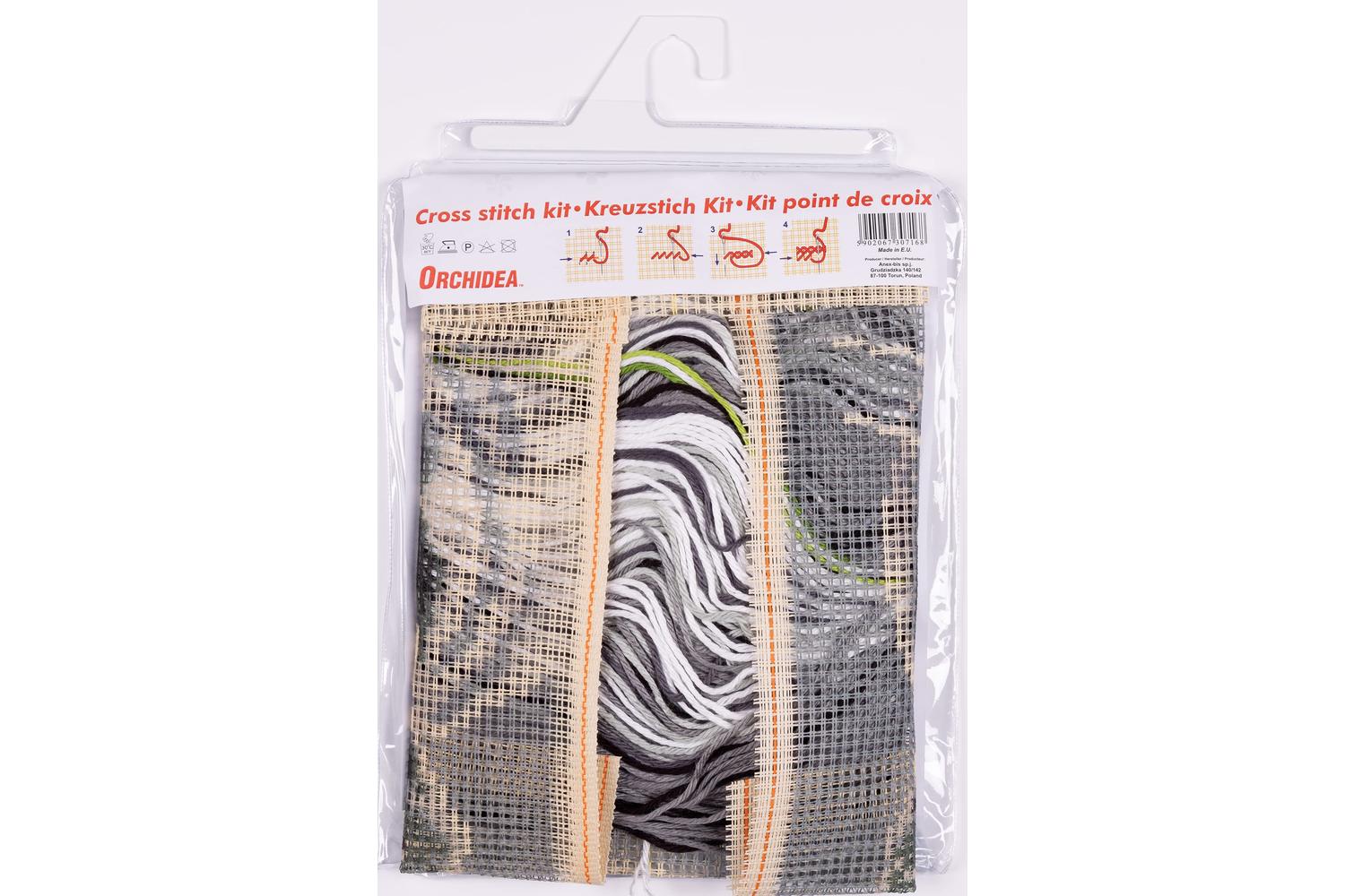 Orchidea Gro-orc.9531 - Cushion White Tiger - Cross Stitch K-4