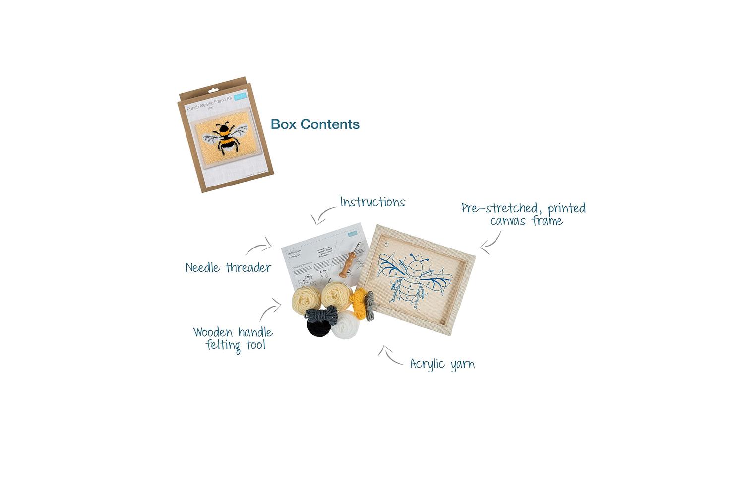 Trimits Gro-gck114 - Pneedle Bee - Punch Needle Kit Bee - Tr-3