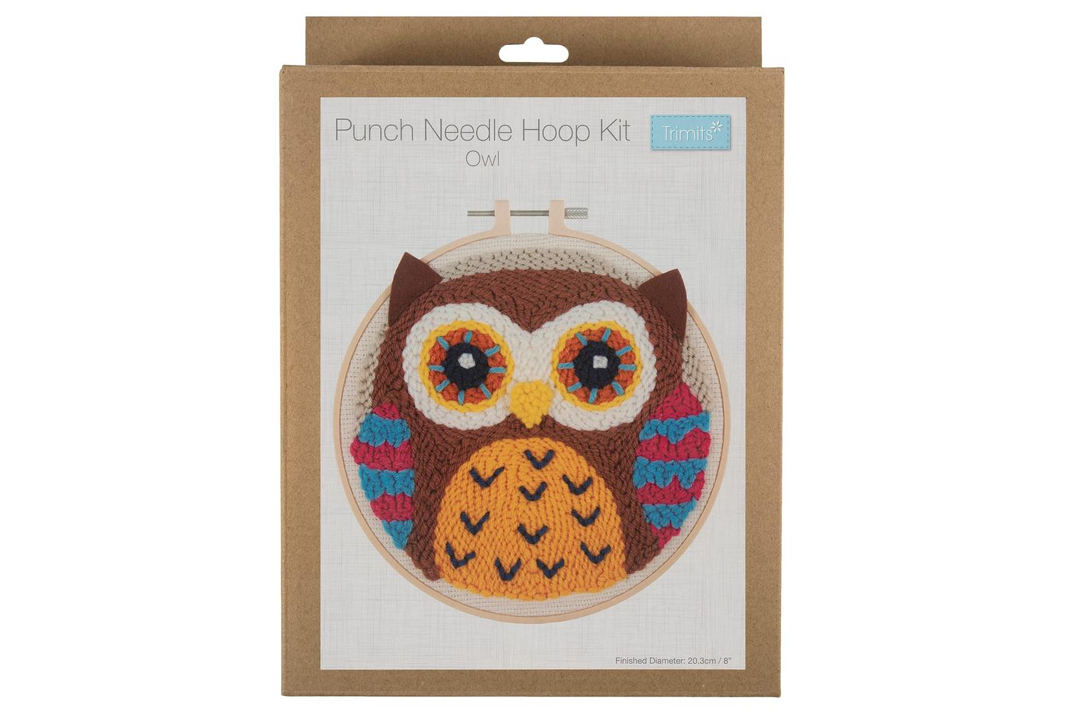 Trimits Gro-gck198 - Pneedle Owl - Punch Needle Kit Yarn And-2