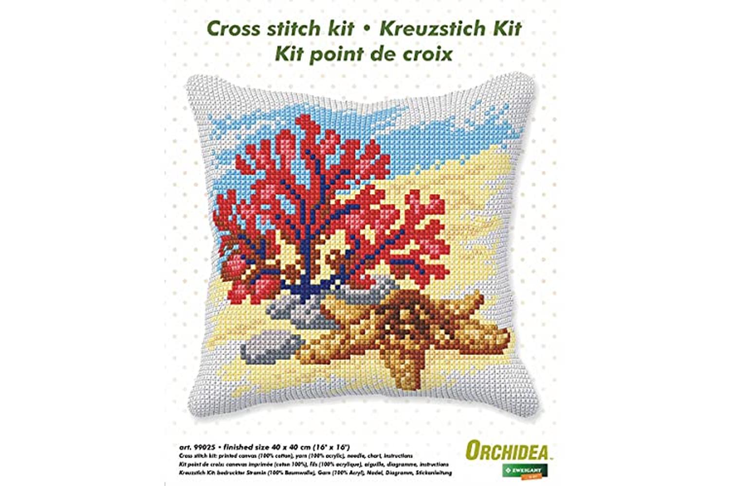 Orchidea Gro-orc.99025 - Cross Stitch Kit Cushion Large Cora-2
