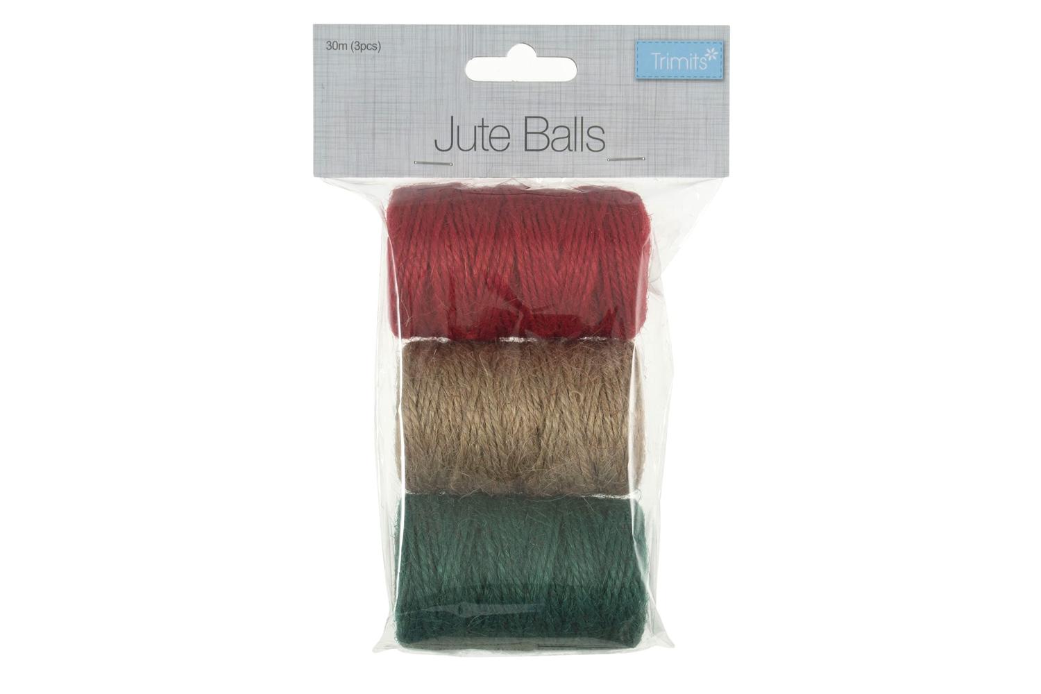 Trimits Gro-ttrb022 - Jute Balls 30m Pk3 - Jute Twine 30m X