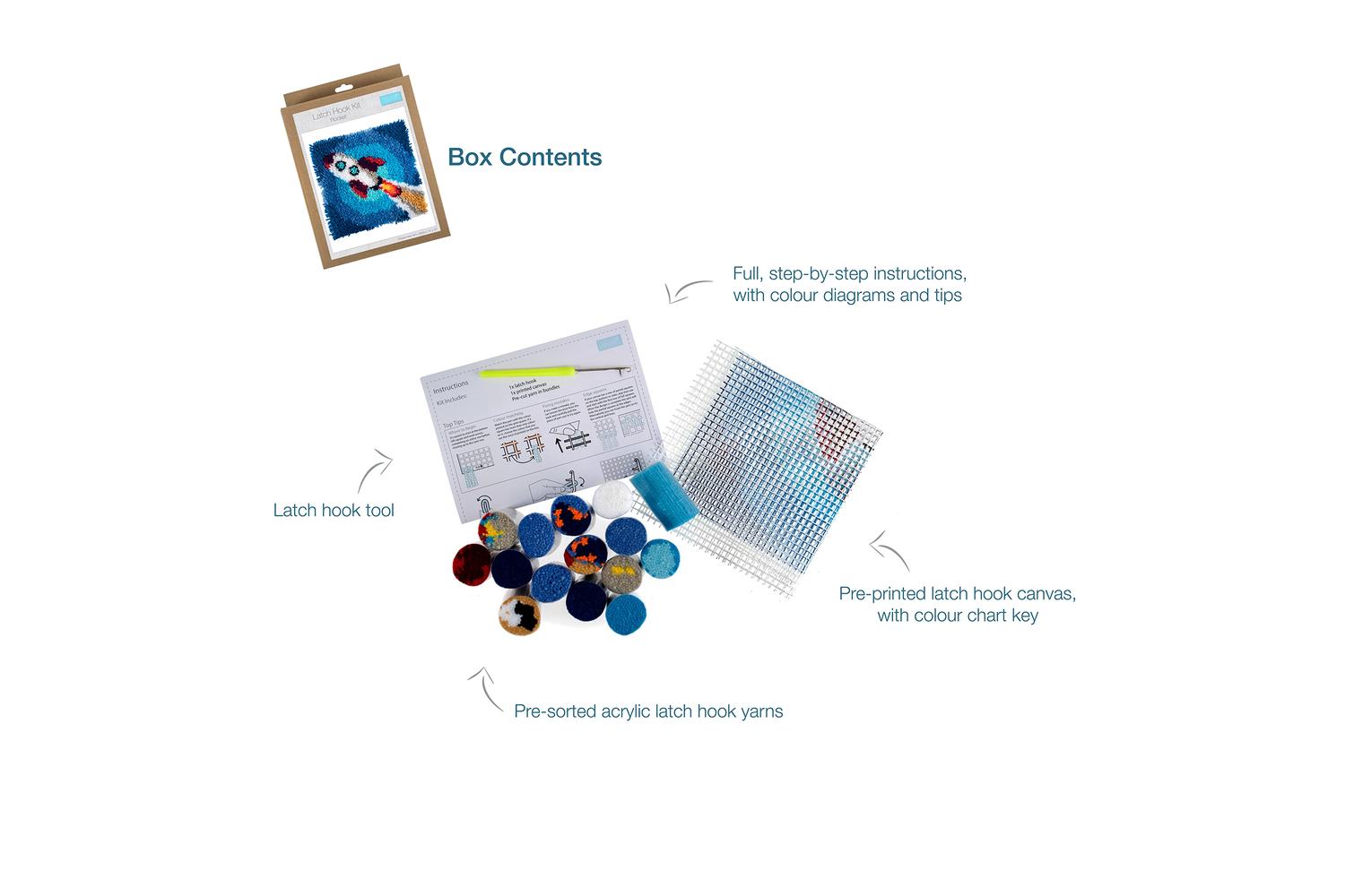 Trimits Gro-gck095 - Lhook Rocket - Latch Hook Kit Rocket --4
