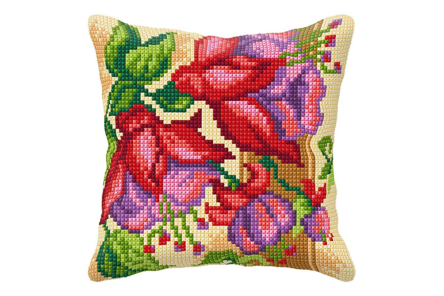 Orchidea Gro-orc.9024 - Cushion Exotic Flwrs - Cross Stitch