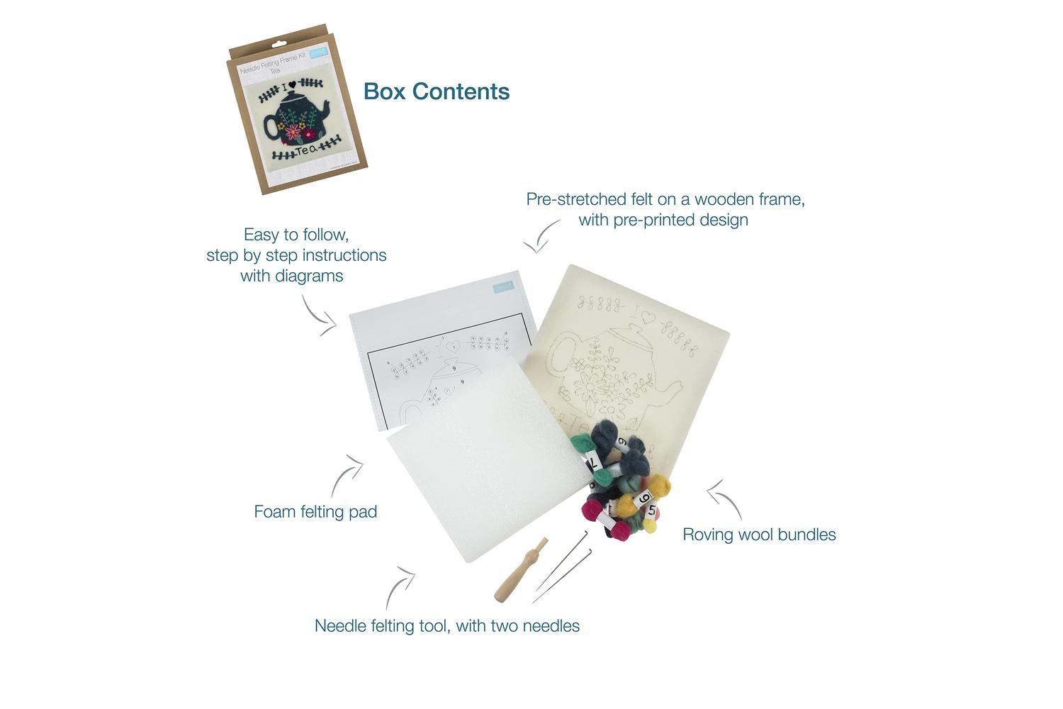 Trimits Gro-tck029 - Nfelting Tea - Needle Felting Kit With-3