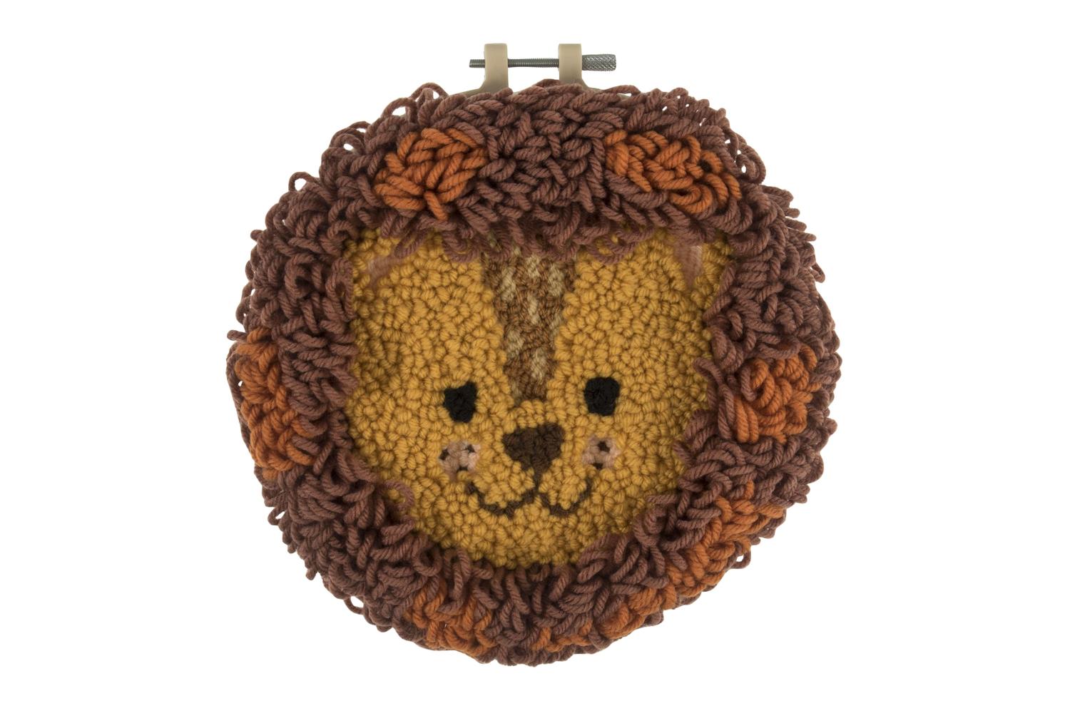 Trimits Gro-gck145 - Pneedle Lion - Punch Needle Kit Yarn An
