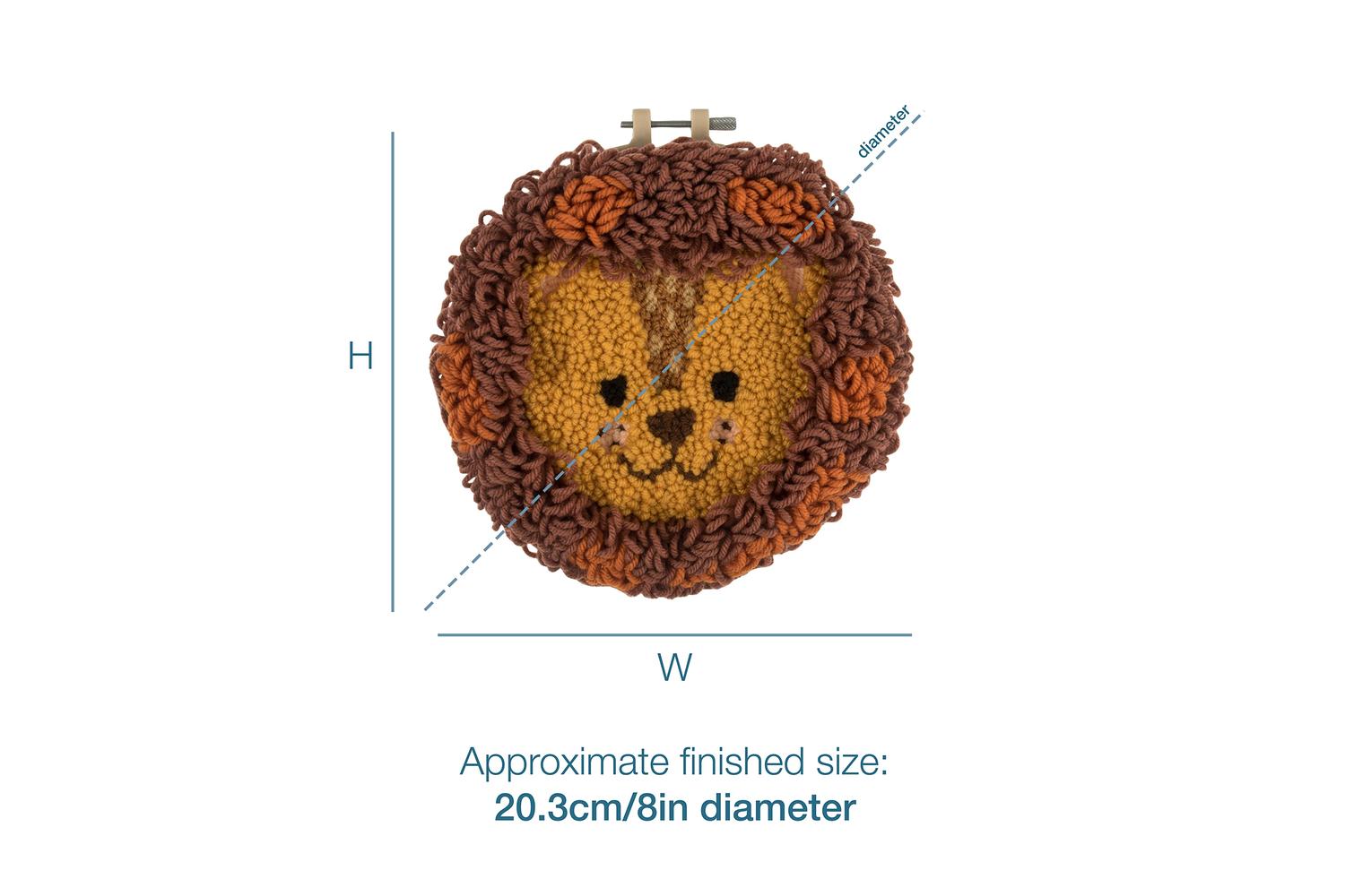 Trimits Gro-gck145 - Pneedle Lion - Punch Needle Kit Yarn An-4