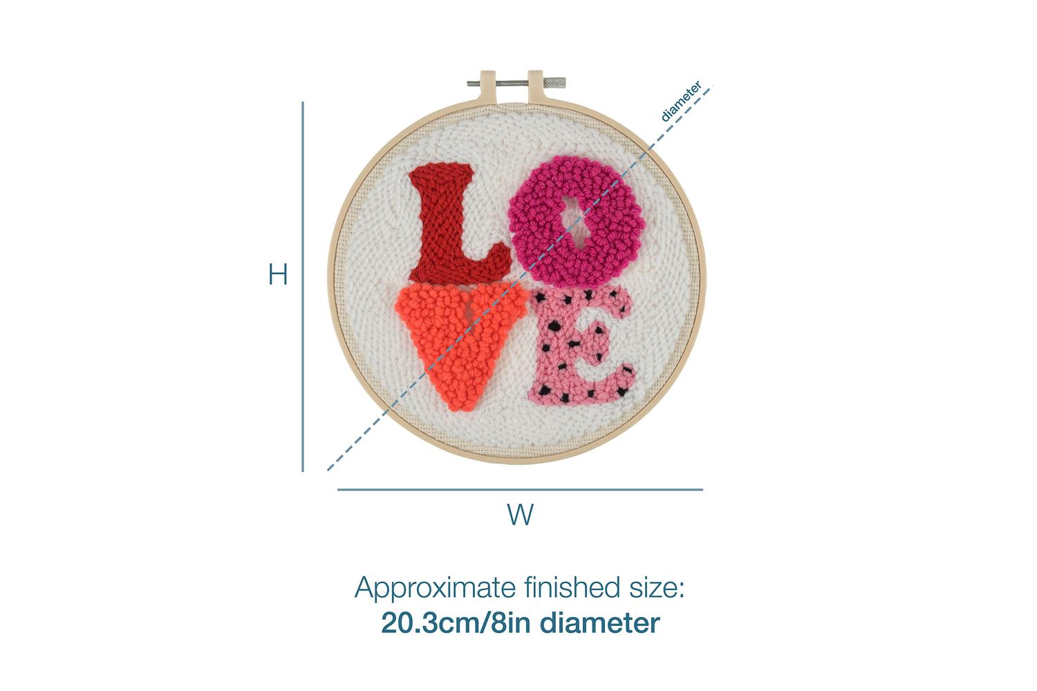 Trimits Gro-gck146 - Pneedle Love - Punch Needle Kit Yarn An-4