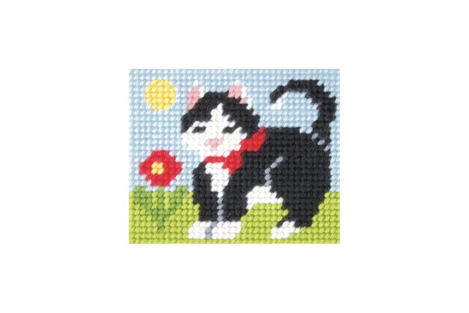 Orchidea Gro-orc.9710 - Emb Kit Kitten - Needlepoint Kit My