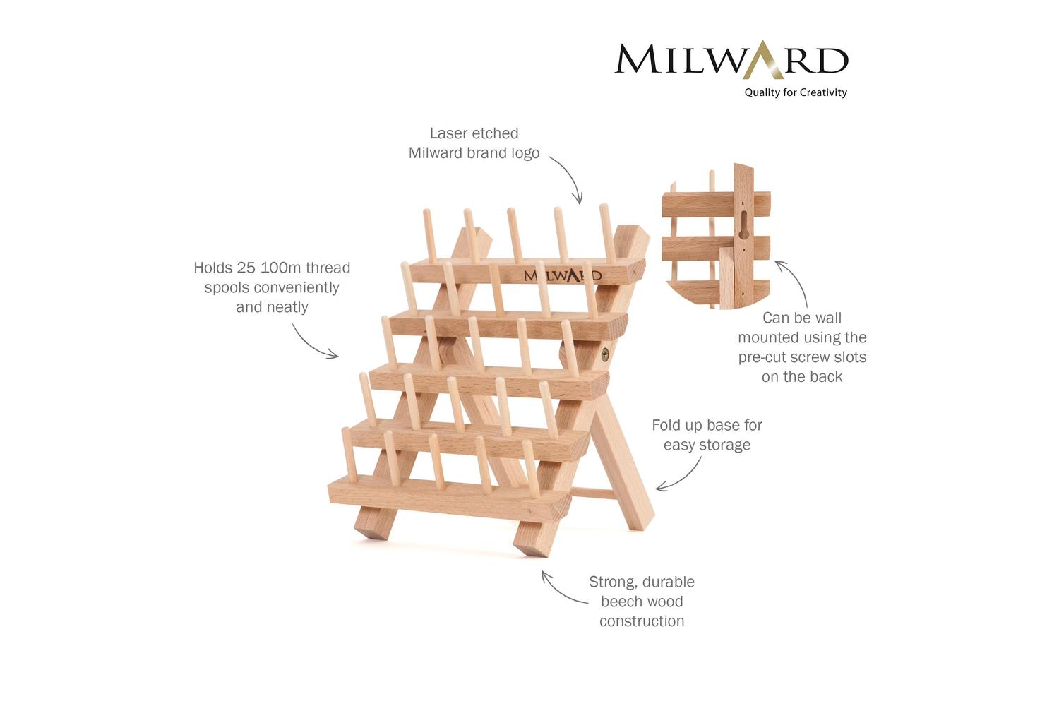Milward Gro-2511423 - Spool Holder Beech - Spool Holder 25 S-3