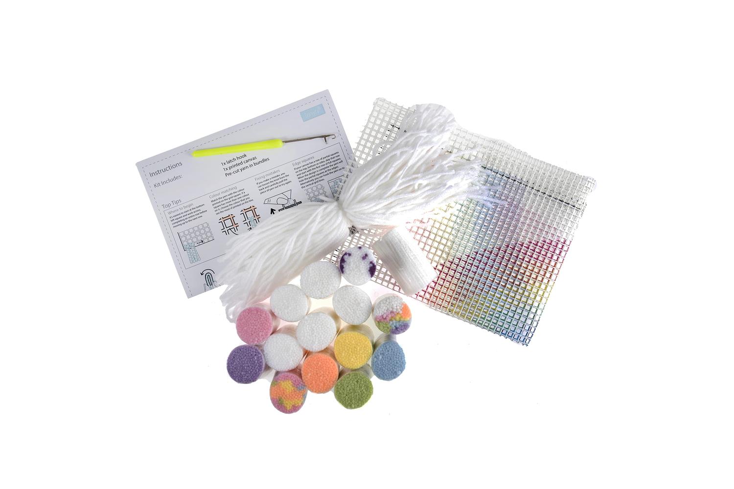 Trimits Gro-gck100 - Lhook Rainbow - Latch Hook Kit Rainbow-2