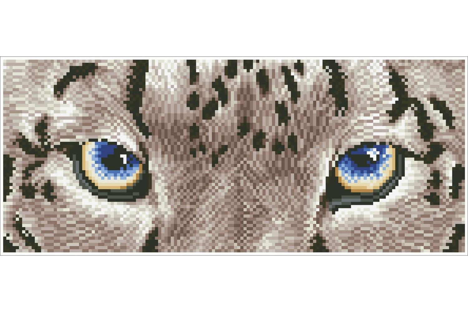 Diamond Dotz Gro-dd5.043 - Snow Leopard Spy - Diamond Painti-2