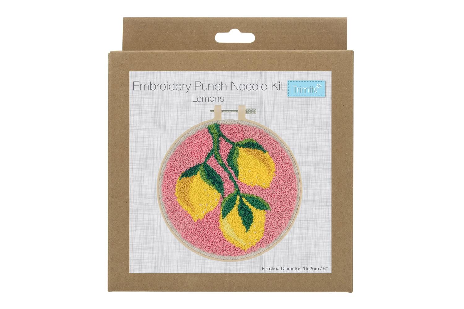 Trimits Gro-gck152 - Pneedle Lemons - Punch Needle Kit Floss-2