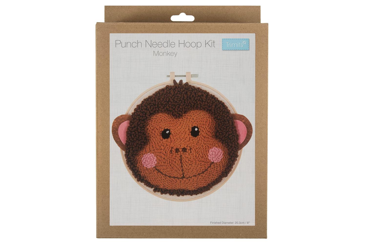 Trimits Gro-gck199 - Pneedle Monkey - Punch Needle Kit Yarn-2
