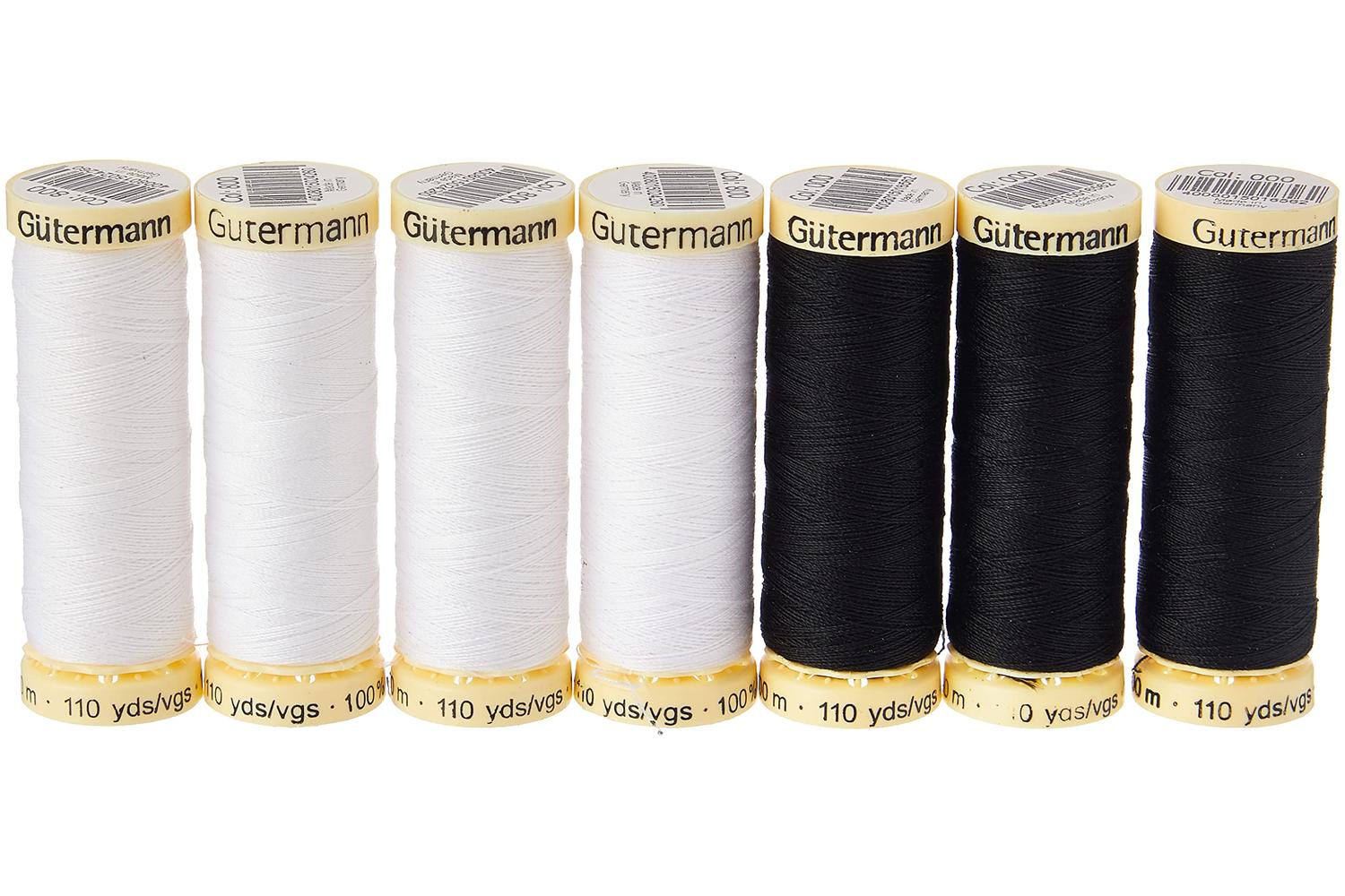 Gutermann Gro-731110\1 - Tset Sa 7x100m Bw - Thread Set Sew--3