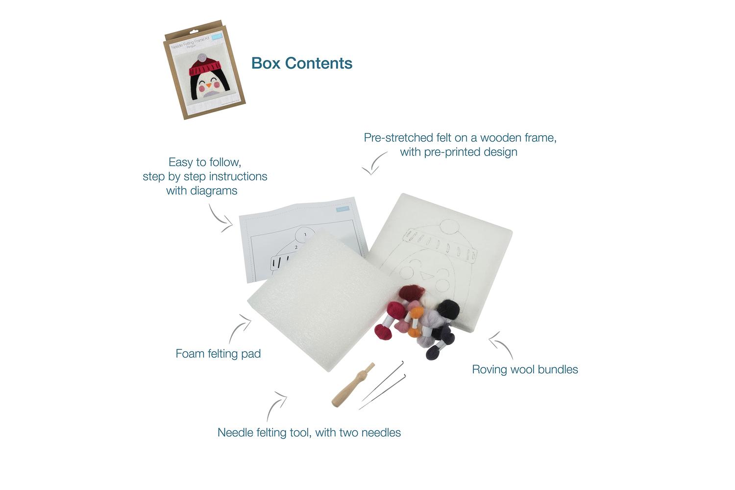 Trimits Gro-tck034 - Felt Kit Penguin - Needle Felting Kit W-2