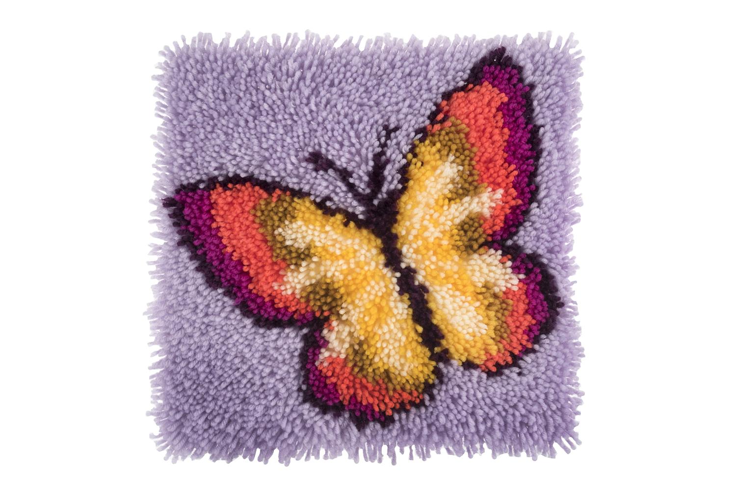 Trimits Gro-gck099 - Lhook Butterfly - Latch Hook Kit Butter