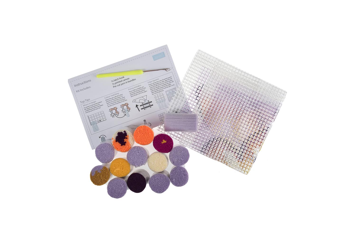 Trimits Gro-gck099 - Lhook Butterfly - Latch Hook Kit Butter-2