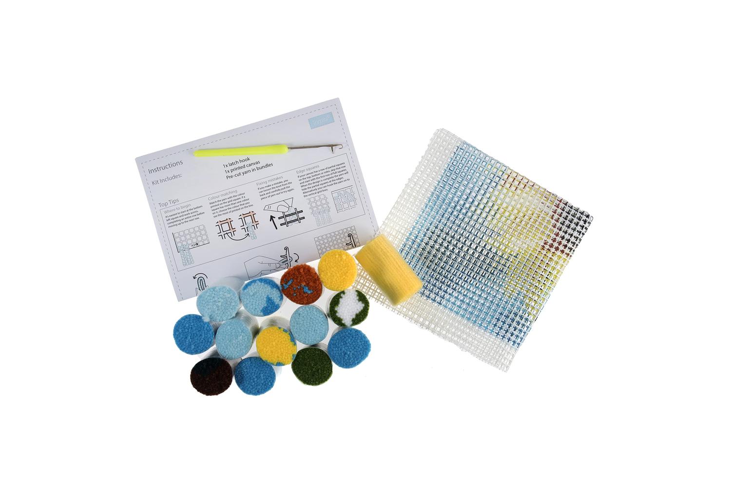 Trimits Gro-gck098 - Lhook Sunflower - Latch Hook Kit Sunflo-2