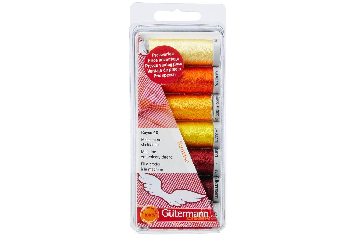 Gutermann Gro-731340\2 - Tset Rayon 40 7x200m - Thread Set R