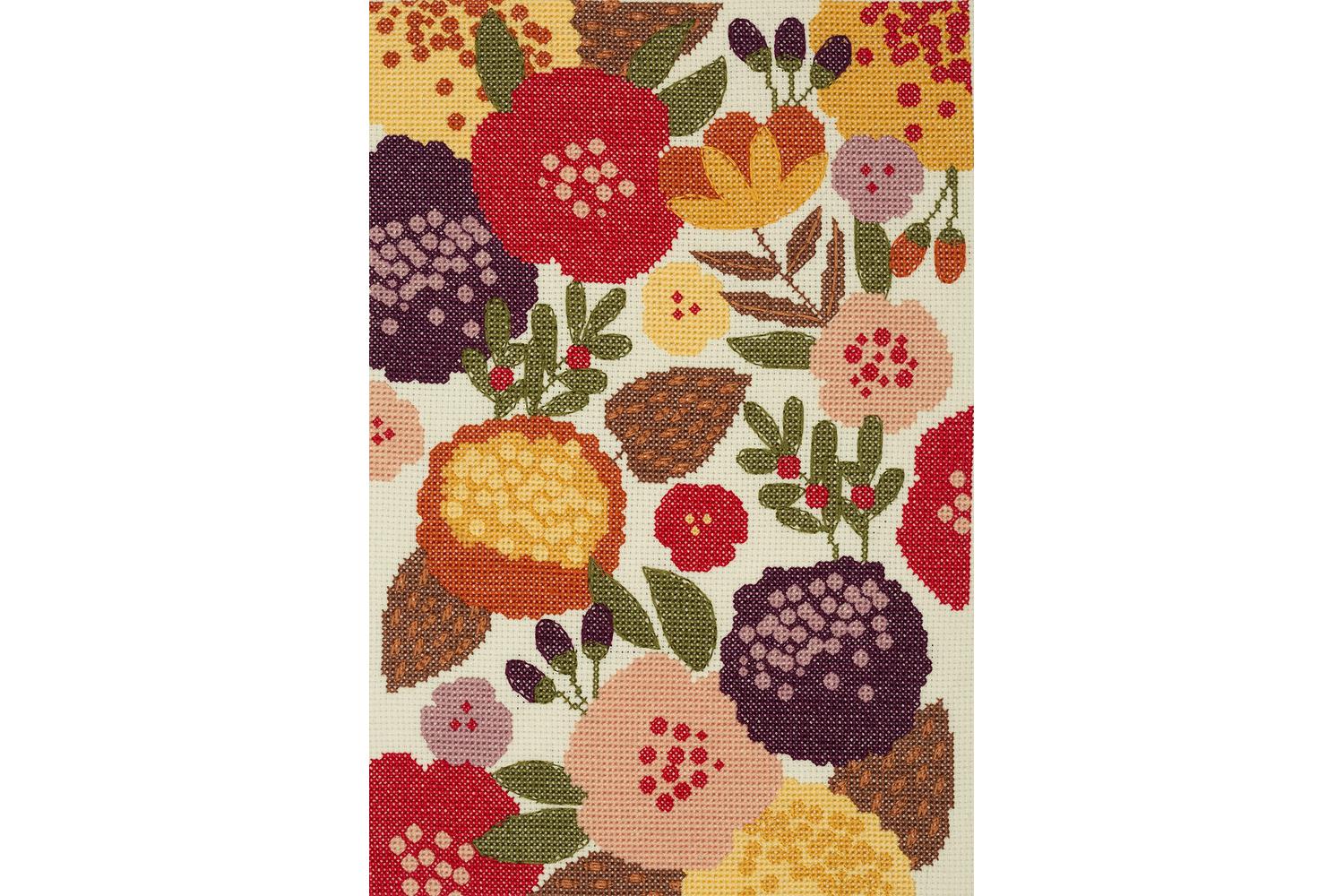 Anchor Gro-dcx006 - Vibrant Floral - Counted Cross Stitch Ki-2