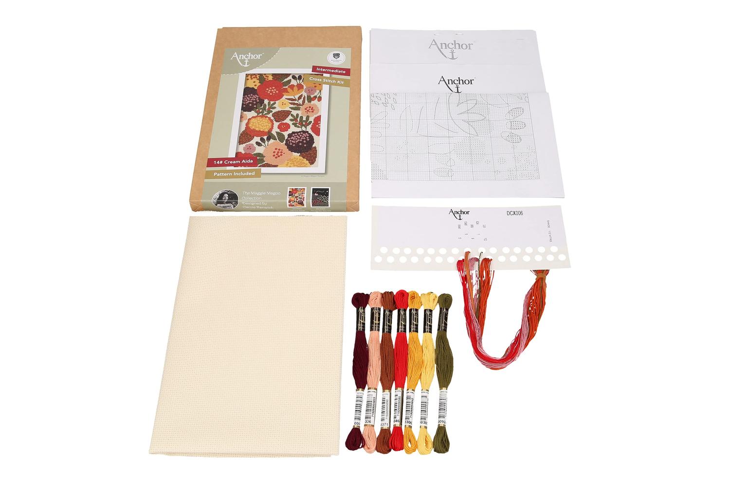 Anchor Gro-dcx006 - Vibrant Floral - Counted Cross Stitch Ki-4