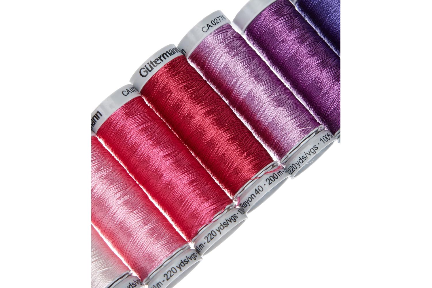 Gutermann Gro-731340\4 - Tset Rayon 40 7x200m - Thread Set R-3