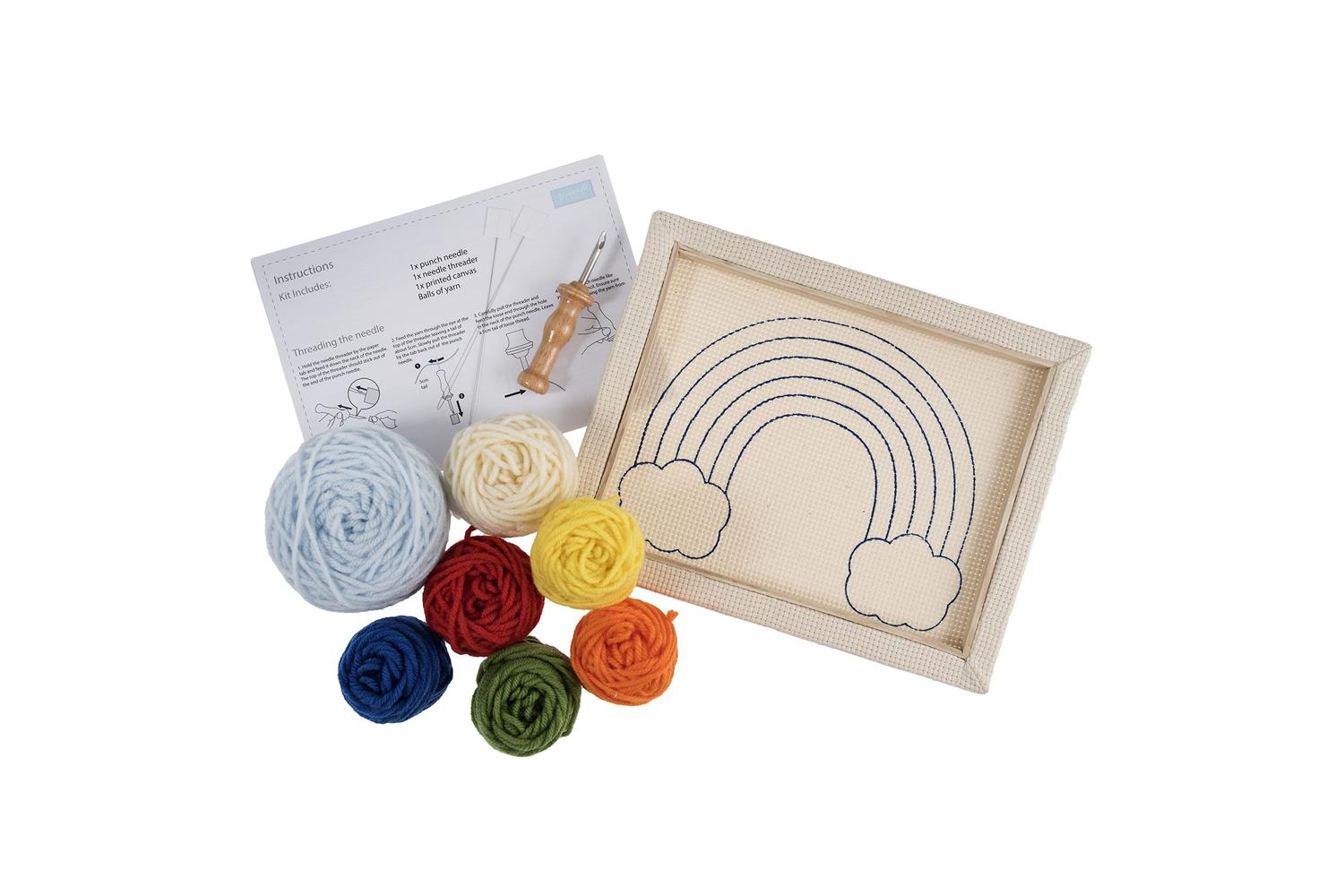 Trimits Gro-gck094 - Pneedle Rainbow - Punch Needle Kit Rain-2