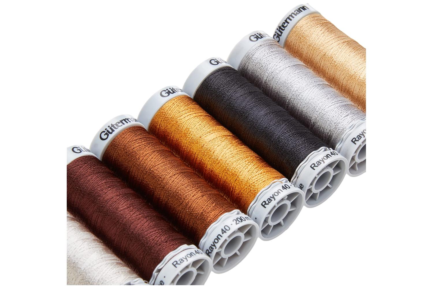 Gutermann Gro-731340\5 - Tset Rayon 40 7x200m - Thread Set R-3