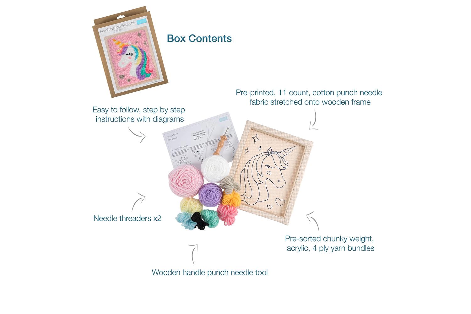 Trimits Gro-gck089 - Pneedle Unicorn - Punch Needle Kit Unic-3