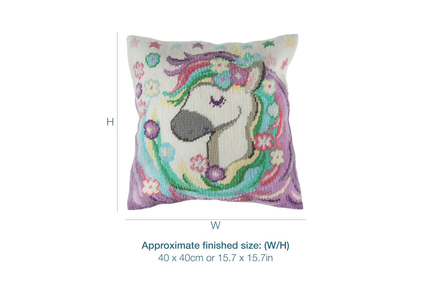 Trimits Gro-gcs85 - Tap Cush Unicorn - Half Cross Stitch Tap-3