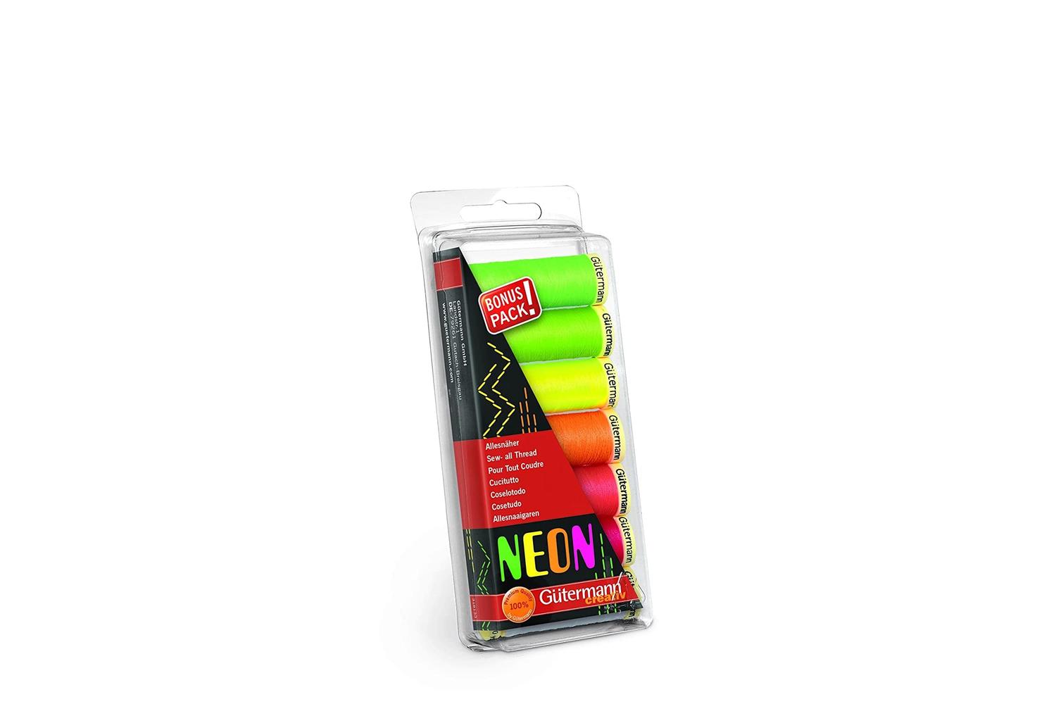 Gutermann Gro-731148\1 - Tset Sa 7x100m Neon - Thread Set Se