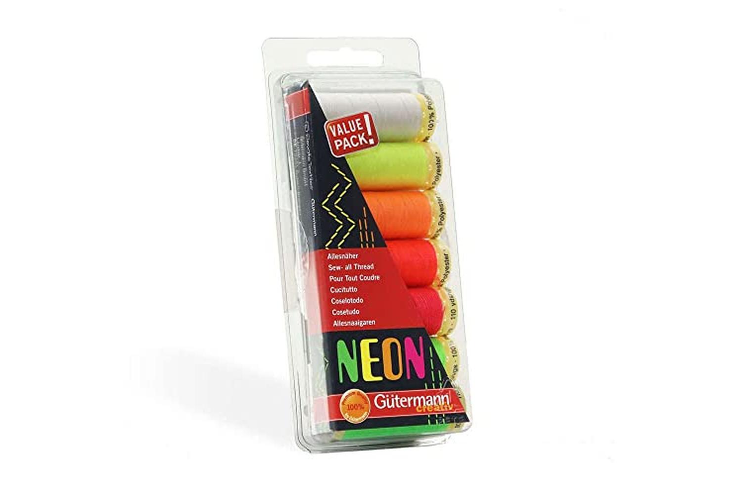 Gutermann Gro-731148\1 - Tset Sa 7x100m Neon - Thread Set Se-3