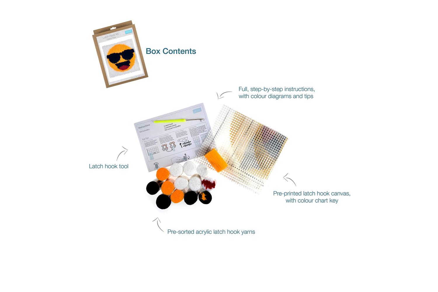 Trimits Gro-gck097 - Lhook Happy Face - Latch Hook Kit Happy-4
