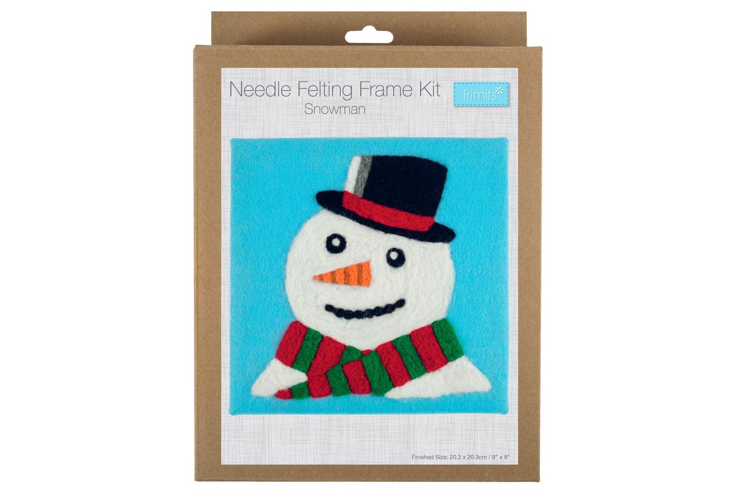 Trimits Gro-tck014 - Nfelting Snowman - Needle Felting Kit W