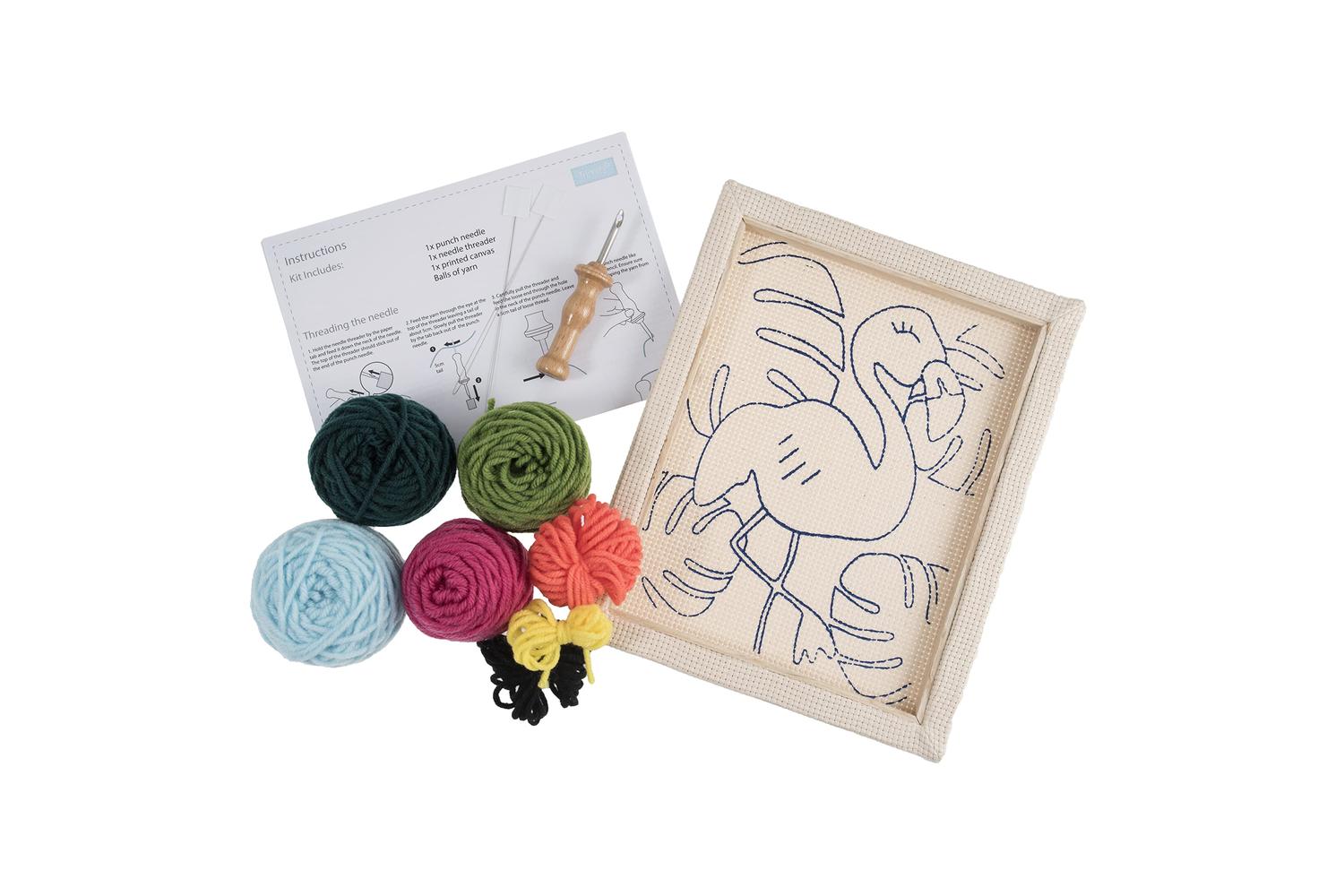 Trimits Gro-gck093 - Pneedle Flamingo - Punch Needle Kit Fla-2