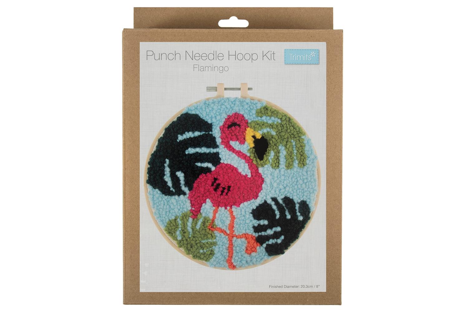 Trimits Gro-gck193 - Pneedle Flamingo - Punch Needle Kit Yar-2