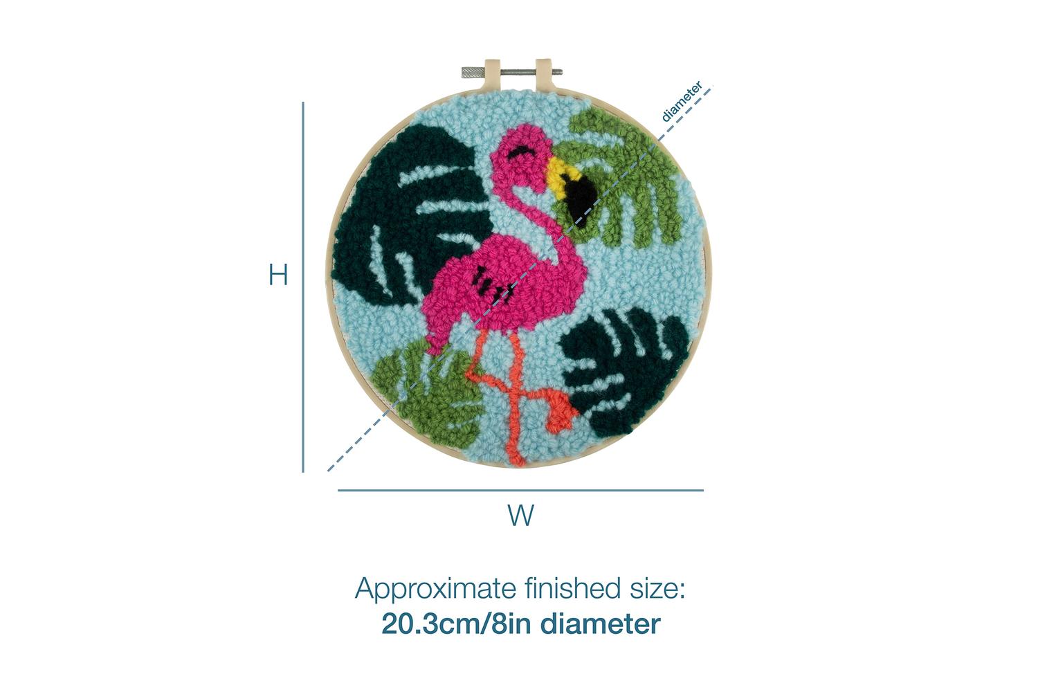 Trimits Gro-gck193 - Pneedle Flamingo - Punch Needle Kit Yar-4