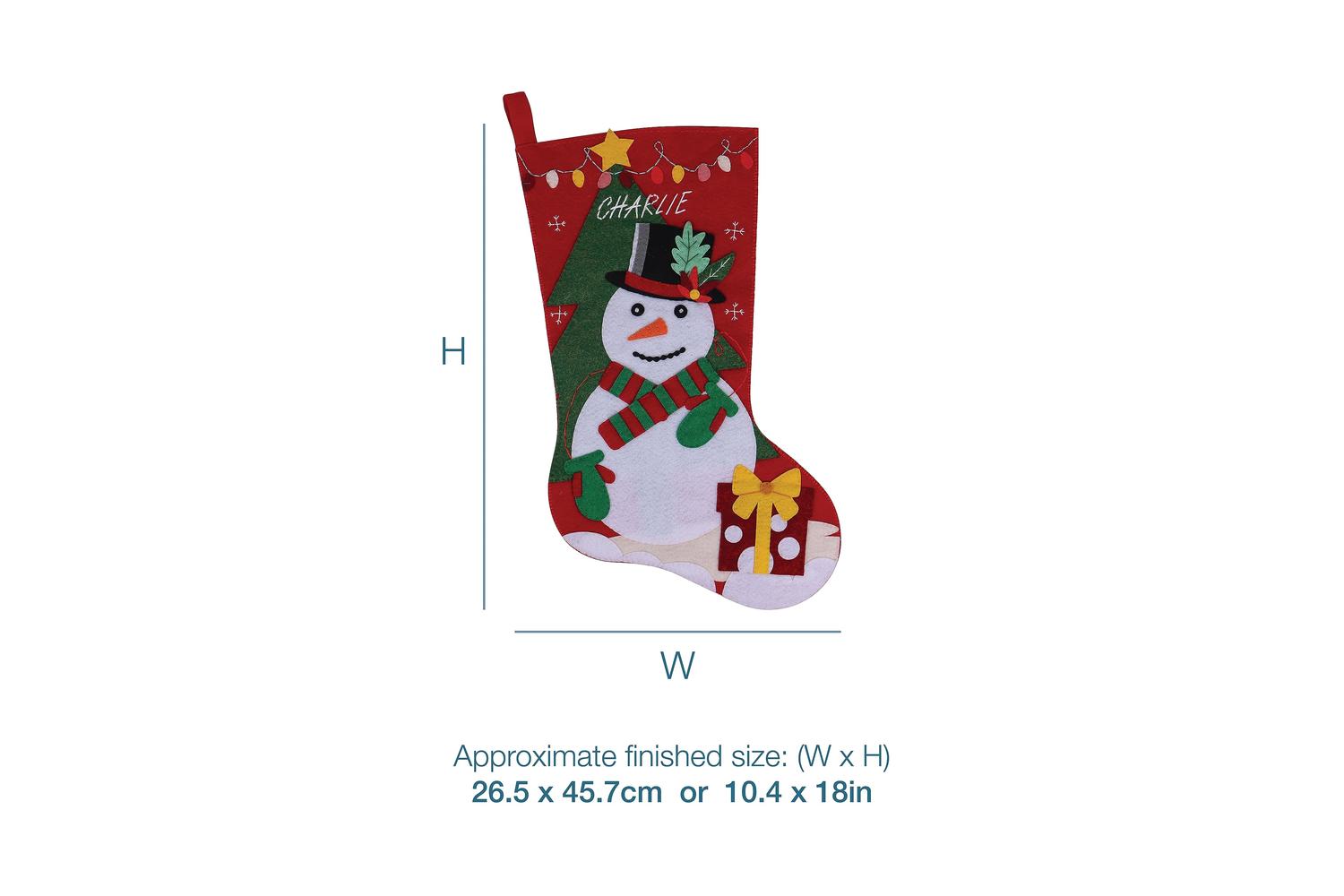 Trimits Gro-gck218 - Fstocking Snowman - Felt Stocking Kit C-3
