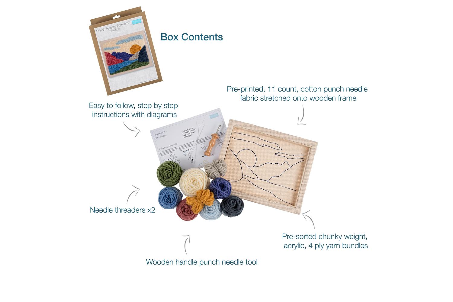 Trimits Gro-gck091 - Pneedle Landscape - Punch Needle Kit La-3