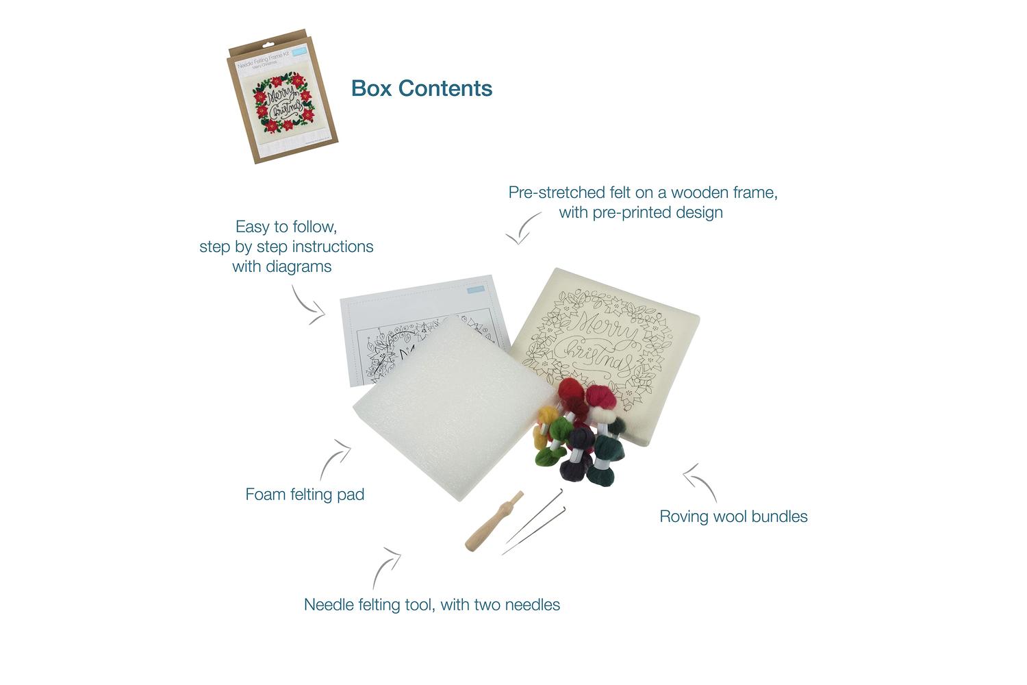 Trimits Gro-tck033 - Needle Felting Kit With Frame Christmas-3