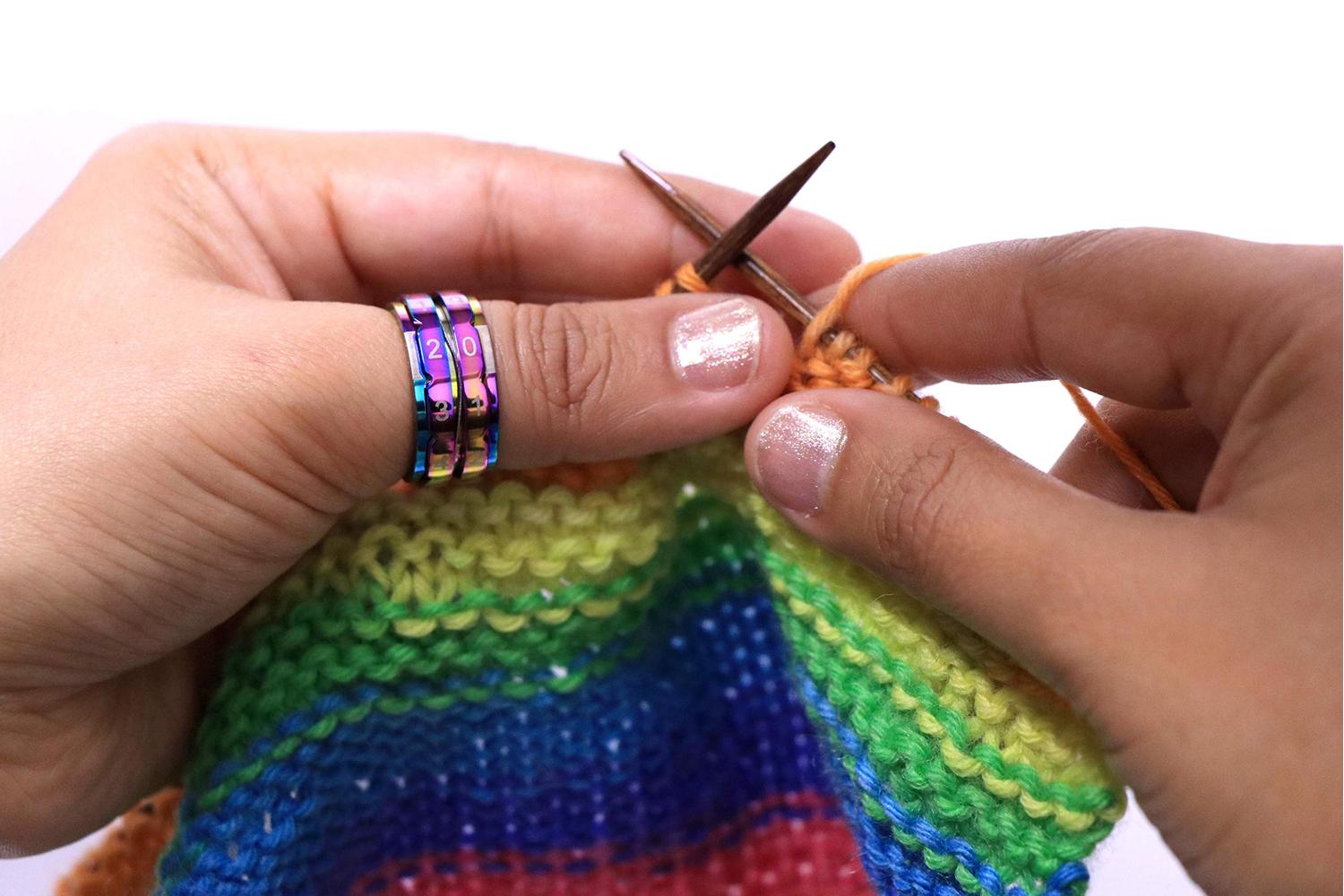 Knitpro Gro-kp10433 - Rbow Rcount Size 9 - Row Counter Rainb-2