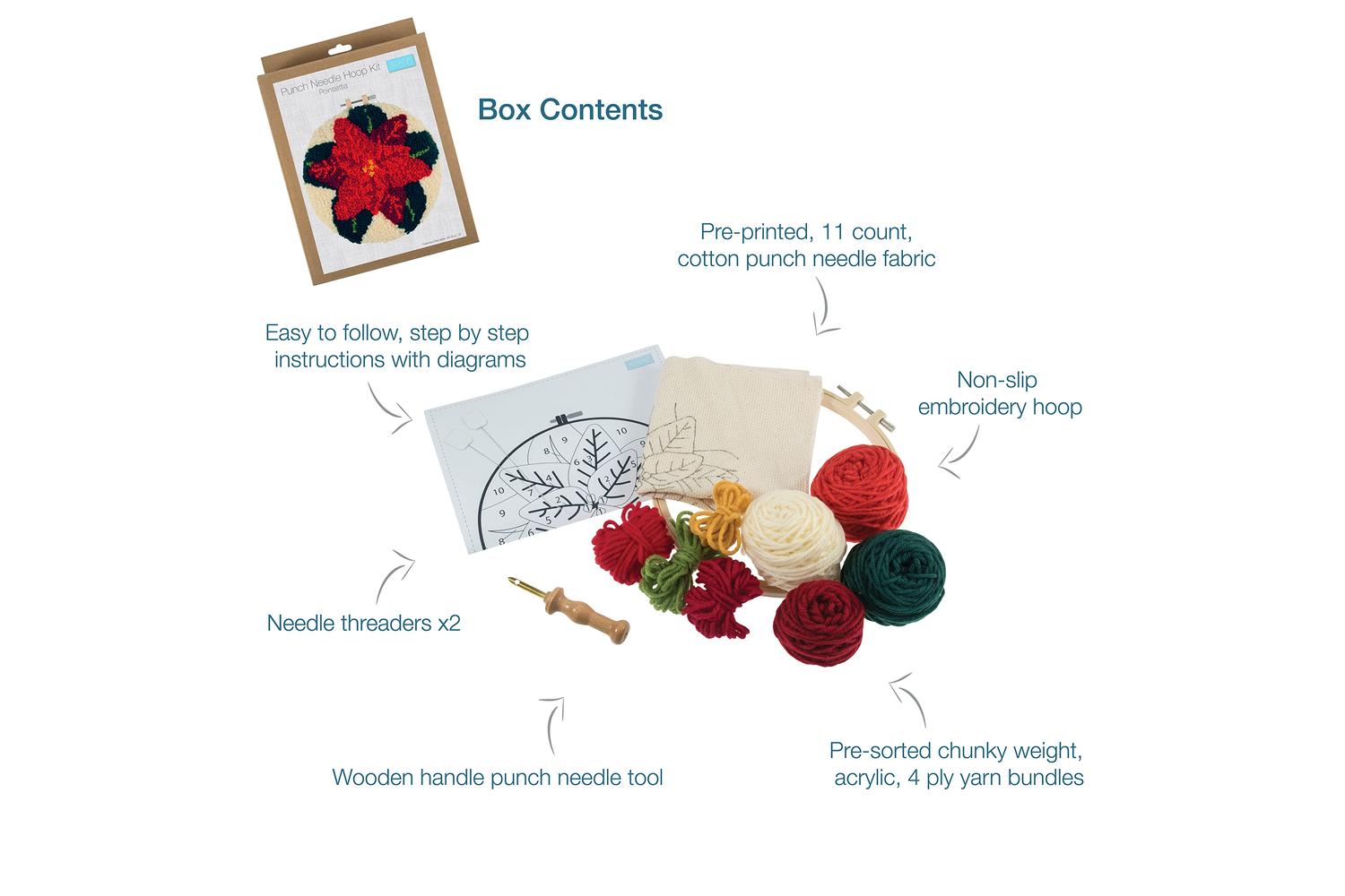 Trimits Gro-gck123 - Punch Needle Kit Yarn And Hoop Christma-3