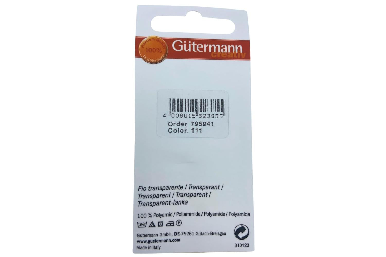 Gutermann Gro-795941 - Gmn Tparent 200m - Transparent Thread-2