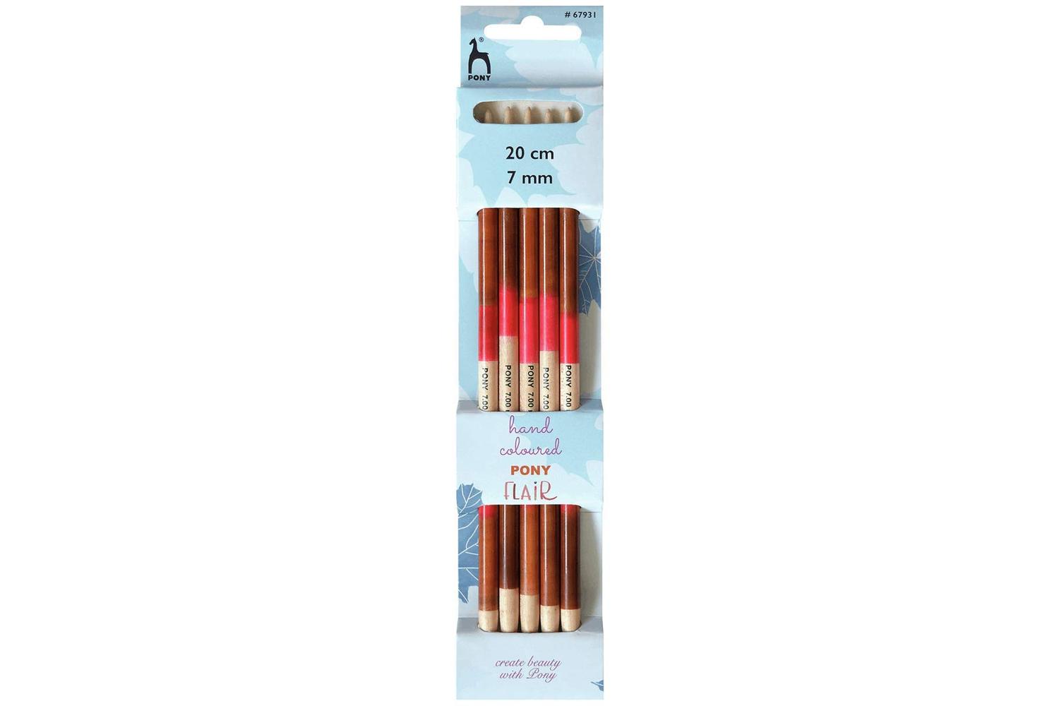 Pony Gro-p67931 - Knitting Pins Double-ended Set Of Five Fla