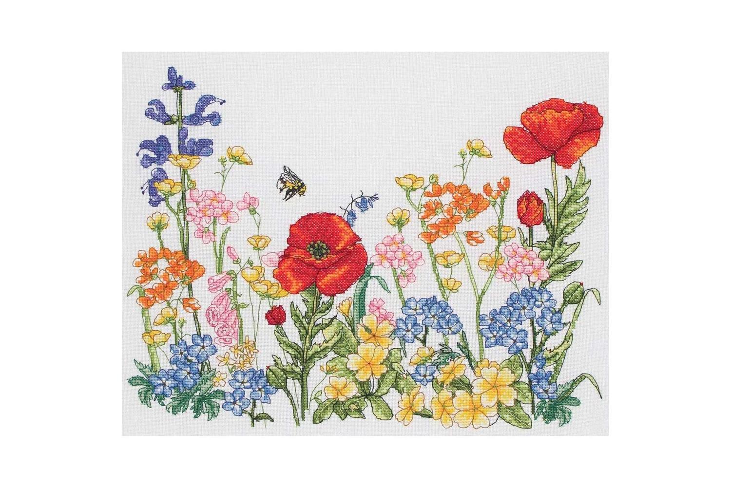 Anchor Gro-pce981 - Counted Cross Stitch Kit Floral Collecti-2