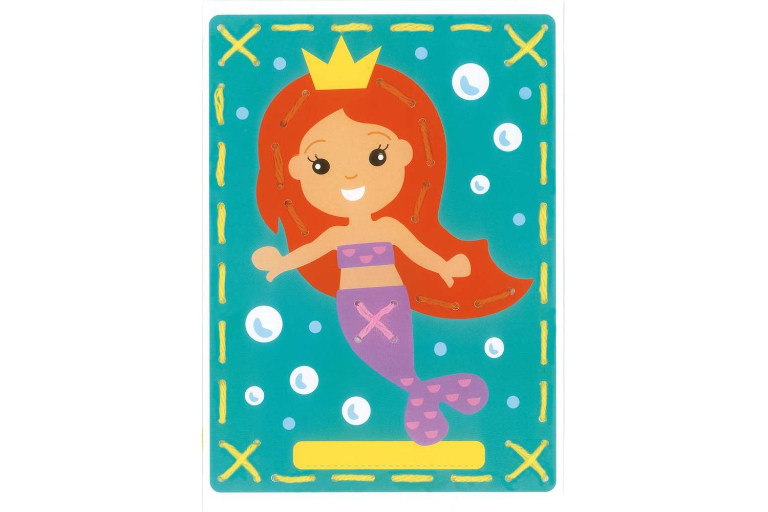 Vervaco Gro-pn-0157765 - Emb Card Mermaid - Embroidery Kit P-2
