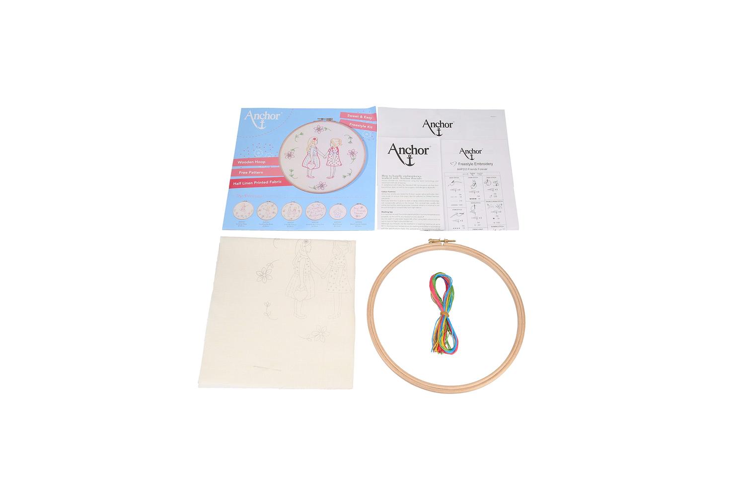 Anchor Gro-ahp203 - Friends For Ever - Embroidery Kit With H-4