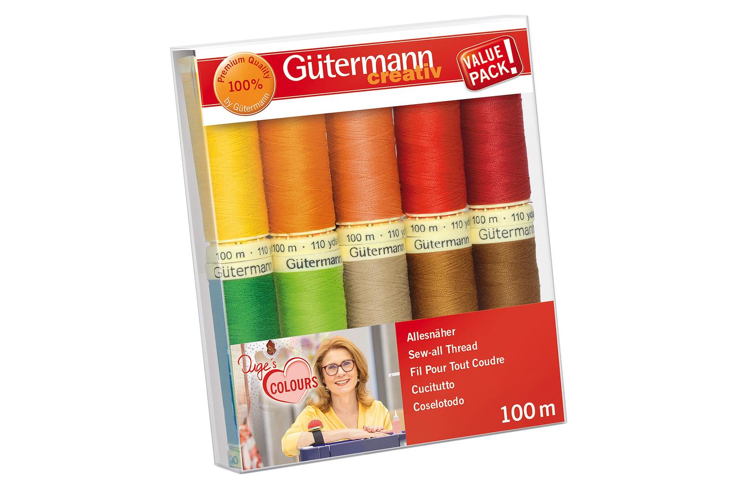 Gutermann Gro-734008\1 - Tset Sa 10x100m - Thread Set Sew-al